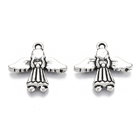 Pendentifs en alliage de style tibétain, sans cadmium et sans plomb, ange