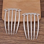 Alloy Hair Comb Findings, with Loops