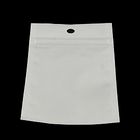 Жемчужная пленка пластиковая сумка на молнии, многоразовые упаковочные пакеты, с отверстием для подвешивания, верхнего уплотнения, мешок с самоуплотнением, прямоугольные