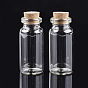 Glass Jar Glass Bottles Bead Containers, with Cork Stopper, Wishing Bottle