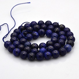 Lapis lazuli naturelles perles rondes brins