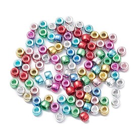 Plastic Plating Beads, Barrel