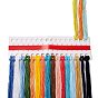 Стартовый набор для вышивания узоров в цветочном магазине своими руками, набор для вышивки крестом, включая рамку из имитации бамбука, штифты из углеродистой стали, ткань и разноцветные нитки