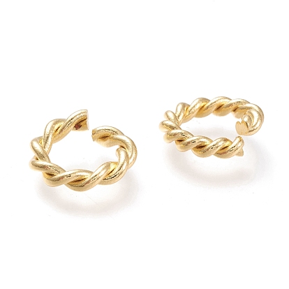 Brass Twisted Jump Rings, Open Jump Rings