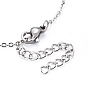 Ion Plating(IP) 304 Stainless Steel Pendant Necklaces, with Lobster Claw Clasps, Sun