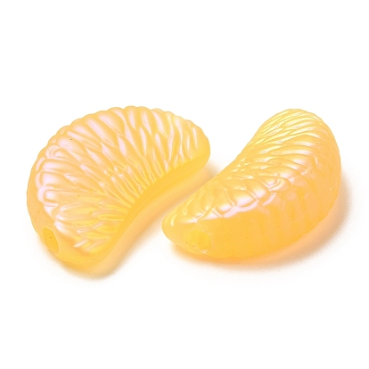 Краска для выпечки, прорезиненные акриловые бусины, разделить ломтик апельсина