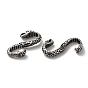 Tibetan Style 304 Stainless Steel S Shaped Snake Clasps, S-Hook Clasps