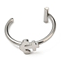 304 Stainless Steel Eyebrow Ring, Lip Piercing and Nose Studs Body Jewelry, Anchor