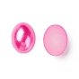ABS Plastic Imitation Pearl Cabochons, Oval