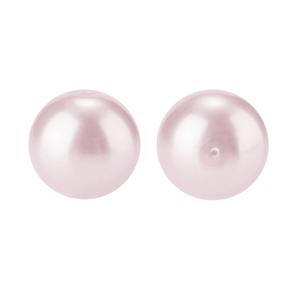 Pandahall elite perles rondes en verre nacré, teint, 10mm, trou: 1.2~1.5 mm, environ 100 / boîte