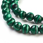 Synthetic Malachite Beads Strands, Dyed, Round