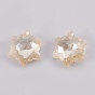 K 9 colgantes de diamantes de imitación de cristal, imitación de cristal austriaco, facetados, copo de nieve