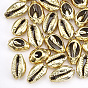 Cowrie Shell Beads, with UV Plated, No Hole/Undrilled