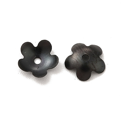 Ion Plating(IP) 304 Stainless Steel Bead Caps, Flower, 5-Petal