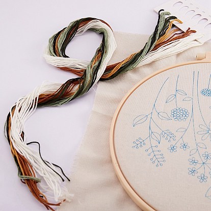 DIY Embroidery Accessories Set, Floral Pattern