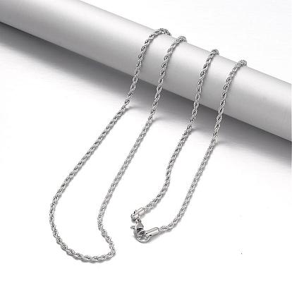 304 из нержавеющей стальной трос цепи ожерелья, с карабин-лобстерами 