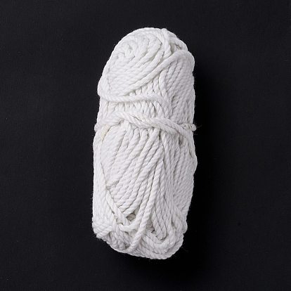 3-ply polyester fil lumineux, lueur dans le fil noir, pour le tricot et le crochet