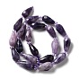 Lepidolita natural / hebras de perlas de piedra de mica púrpura, facetados, lágrima