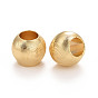 Eco-Friendly Brass Cat Eye Beads, Large Hole Beads, Long-Lasting Plated, Lead Free & Cadmium Free