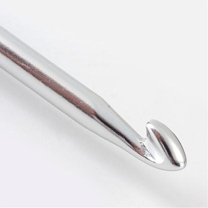 Алюминиевые вязальные крючки иглы, с пластиковой ручкой, 140x10 мм, 9 шт / коробка