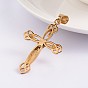 Crucifix Cross 304 Stainless Steel Pendants, For Easter