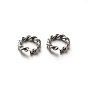 304 Stainless Steel Open Twisted Jump Rings, 8x1.5mm