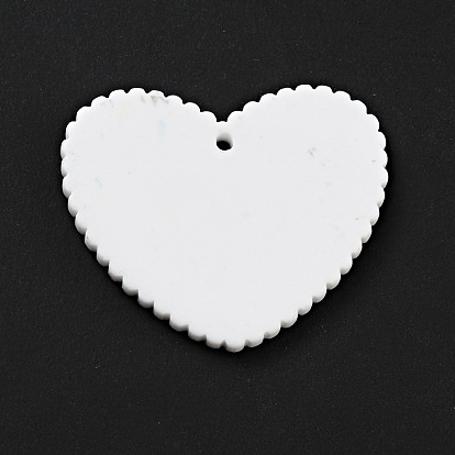 Printed Acrylic Pendants, Heart