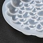 Moules de tapis de tasse à effet bulle de silicone, moules de résine, pour la fabrication de bijoux en résine uv et en résine époxy, rond/carré