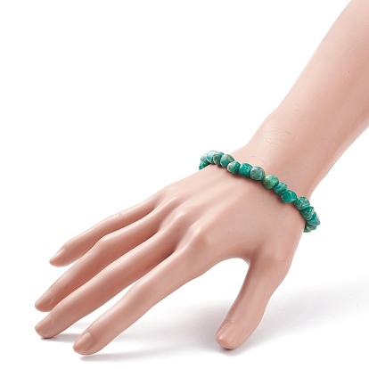 Gemstone Nuggets Beaded Stretch Bracelet for Women