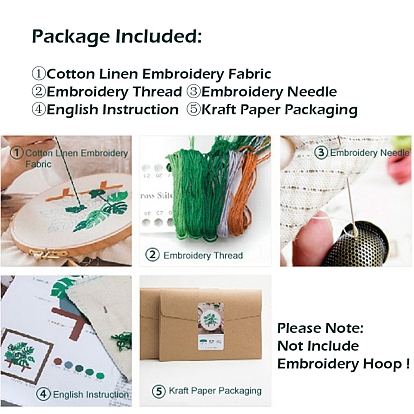 Стартовые наборы для вышивания цветочного букета 3d, включая ткань и нитки для вышивания, игла, инструкция