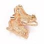 Pin de esmalte de zapatos de patinaje, insignia de aleación de tema deportivo para ropa de mochila, dorado
