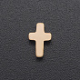 201 Stainless Steel Tiny Cross Charms, for Simple Necklaces Making, Laser Cut