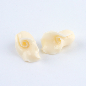 Perles de corail synthétiques, calla fleur de lys, 15x10x9.5mm, Trou: 1.5mm