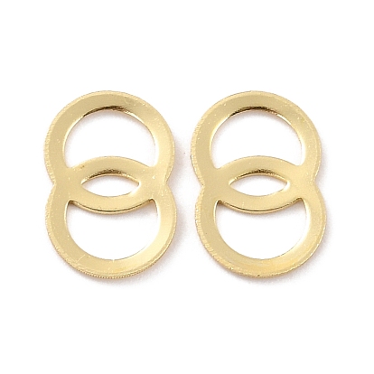 Eco-Friendly Brass Links Rings, Cadmium Free & Lead Free, Round