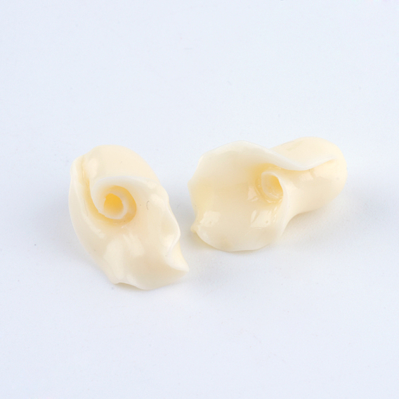 Synthetic Coral Beads, Calla Lily Flower, 15x10x9.5mm, Hole: 1.5mm