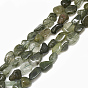 Perlas de cuarzo rutilado naturales hebras, piedra caída, pepitas