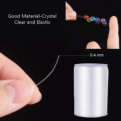 Hilo de cristal elástico, cordones para rebordear joyas, para hacer la pulsera elástica