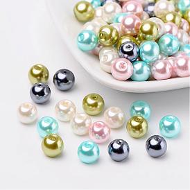 Pastel mix perles perles de verre nacrées
