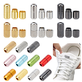 Nbeads 22 Sets 11 Colors Brass Capsule Lace Lock Buckles, DIY Sneaker Kits Metal Shoelaces lock Accessories