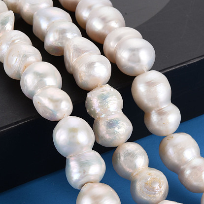 Natural Keshi Pearl Beads Strands, Cultured Freshwater Pearl, 8 Shape