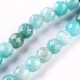 Natural Amazonite Beads Strands, Faceted, Round