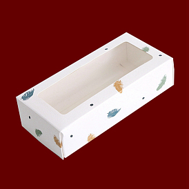 Caja de papel, con ventana visual, Rectángulo