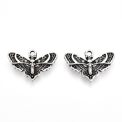 Tibetan Style Alloy Pendants, Cadmium Free & Lead Free, Butterfly Charms