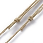 Pendentifs ajustables, avec cordon en coton ciré et perles coquillage cauri