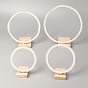 Wooden Earring Display, Jewelry Display Rack, with PP Plastic Findings