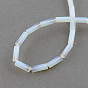 Opalite Beads Strands, Tube, 13x4~5mm, Hole: 1mm, about 27~30pcs/strand, 15.3 inch