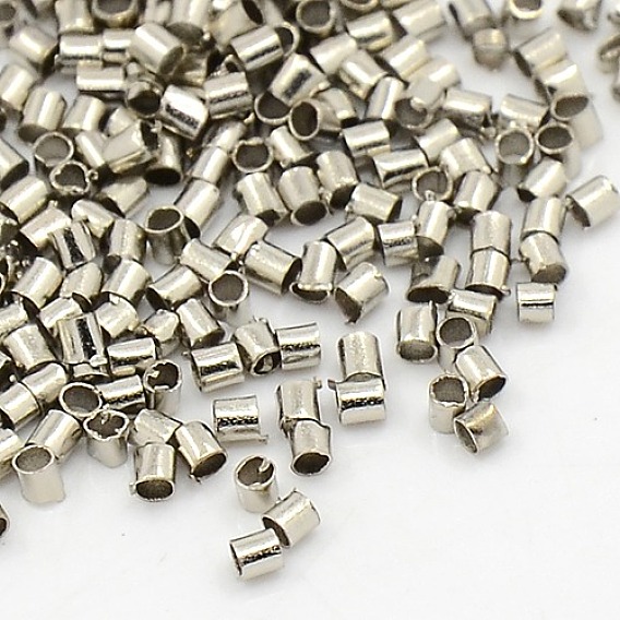 Brass Crimp Beads, Cadmium Free & Lead Free, Tube