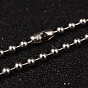 304 Stainless Steel Ball Chain Necklaces