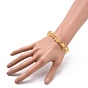 6Pcs 6 Style Natural Mixed Gemstone Chips Stretch Bracelets Set, Chakra Yoga Theme Jewelry for Men Women