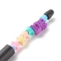 Plastic Beadable Pens, with Acrylic Star Beads, Word Love